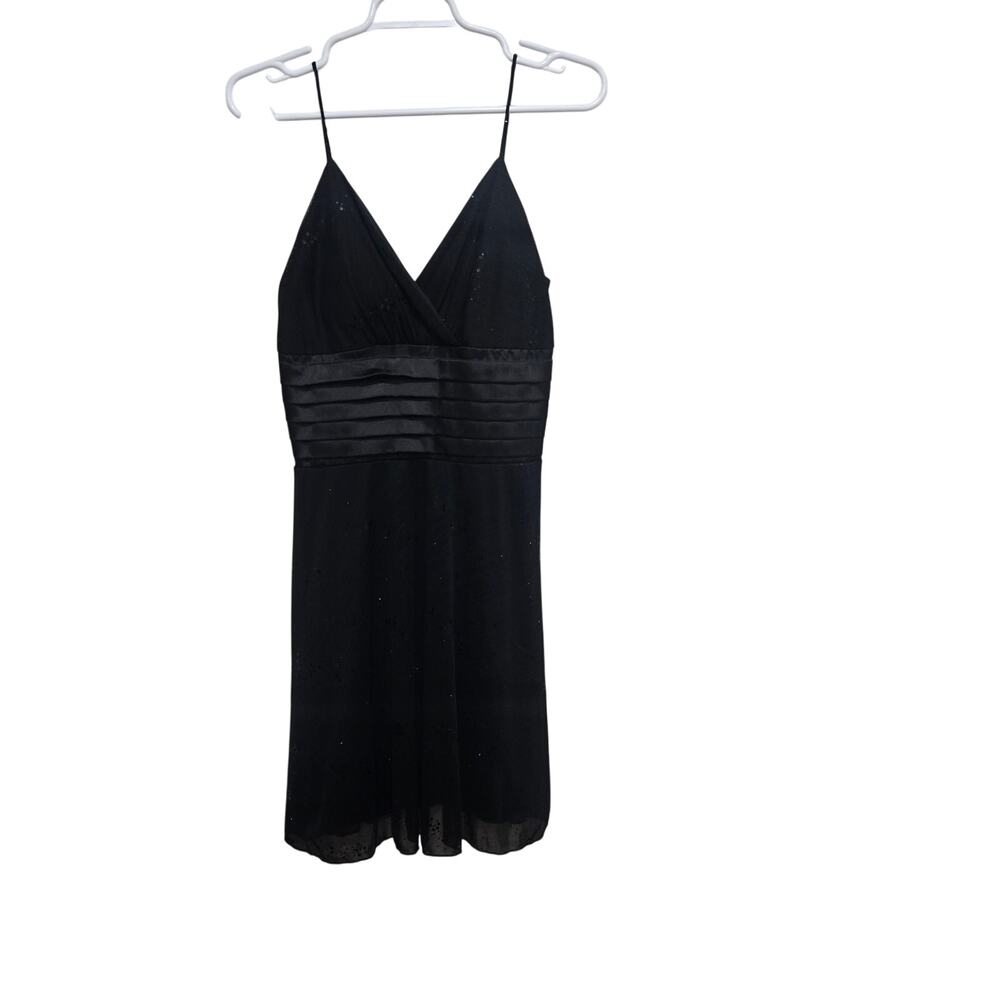 Celine by Champion Black Beaded Empire Waist Slip Dress L